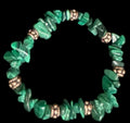 Malachite chip bracelet