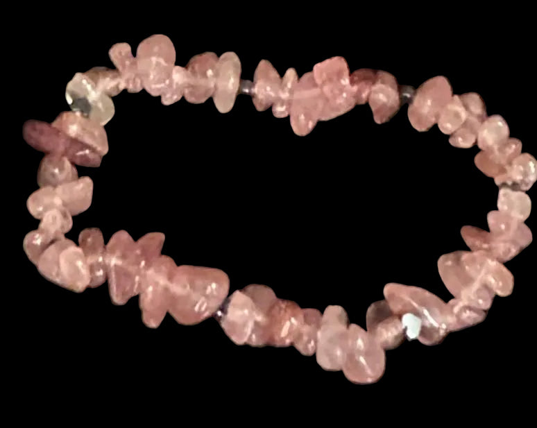 Rose Quarts and Hemetite hearts