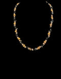Tiger’s Eye and Obsidian chip beads